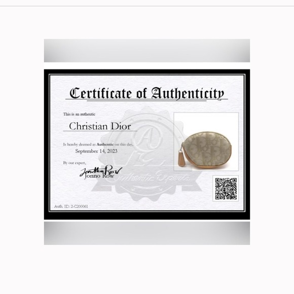 Christian Dior Trotter Beige Zip Coin Pouch - Picture 12 of 12